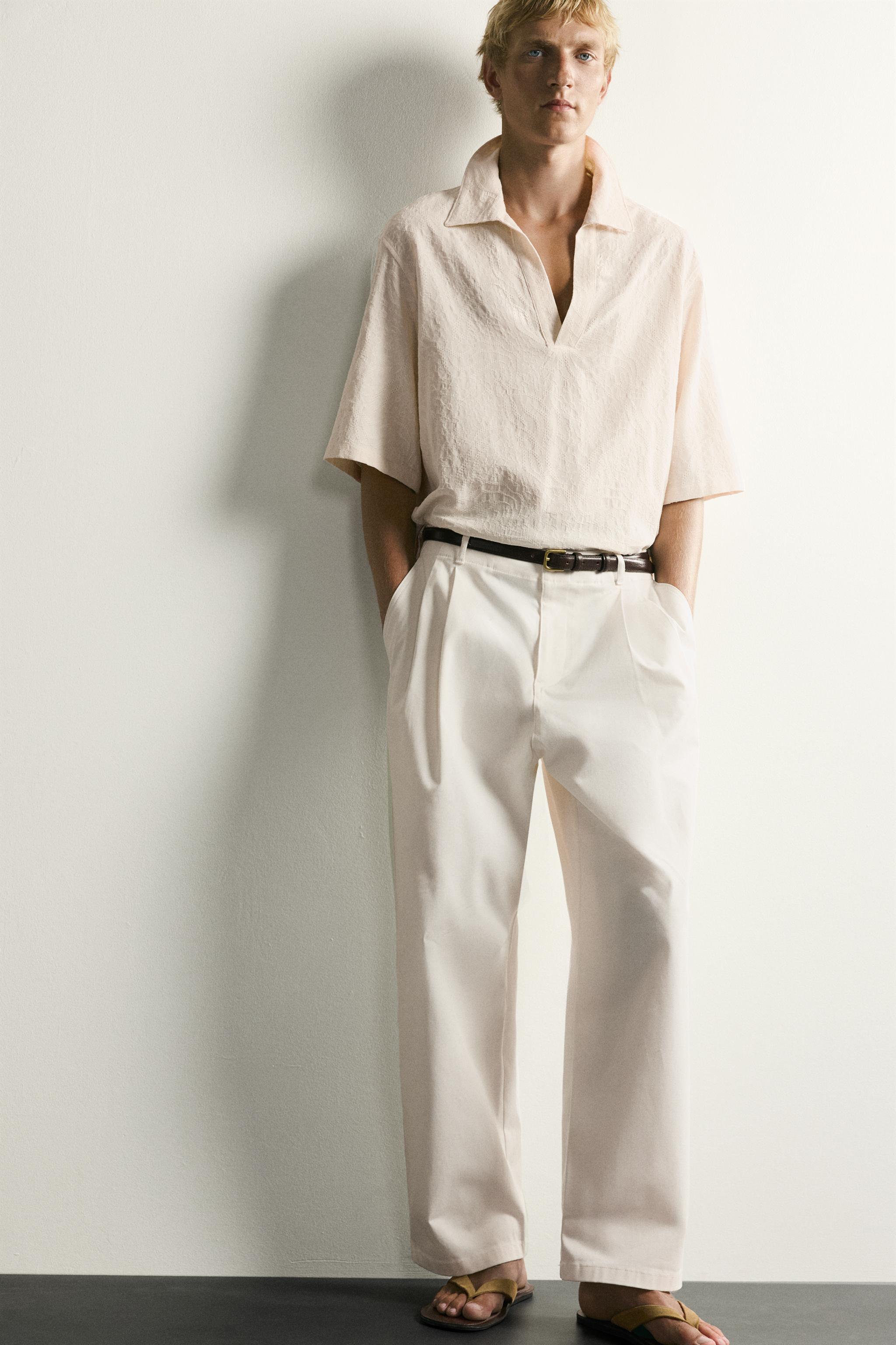 CHEMISE POLO RELAXED FIT JACQUARD